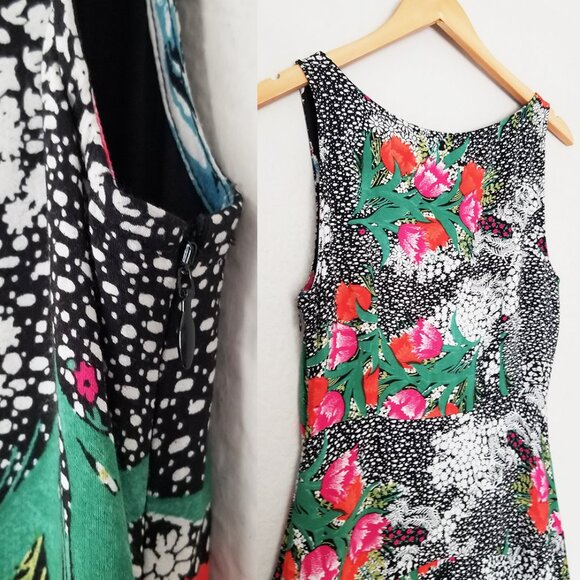 Anthropologie Maeve Violette Floral Midi Dress 4 Slip Romantic Vibrant Boho $168 - Picture 12 of 16